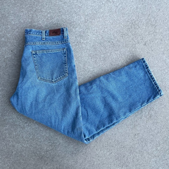 L.L Bean Fleece Lined Denim - Picture 1 of 5